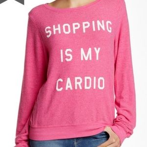 WILDFOX Shopping Is My Cardio Beach Jumper Sweater